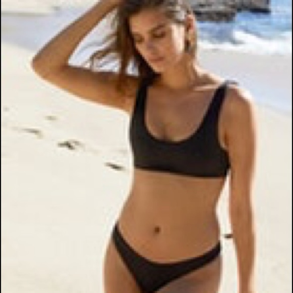 PACsun 	LA Hearts Black Bikini Bottom XS